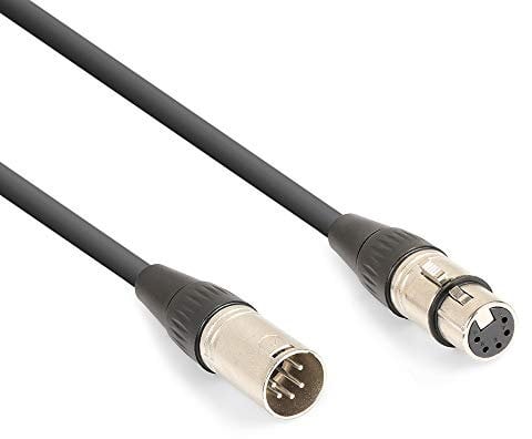 Power Dynamics 20m DMX Cable 5-Pin XLR Male to Female | Professional Lighting & Audio Cable for Stage, DJ, Studio | Durable Shielding for Reliable Signal Transfer | Flexible & Long-Lasting Performance