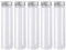 ukcoco 10 PCS flachen Kunststoff klar Reagenzglas mit Schraubdeckel Candy Kosmetiktasche Lotion Container 110 ml