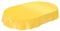 Wachstuchtischdecke Wachstuch abwaschbare Tischdecke Uni Glanz Einfarbig Gelb Schnittkante Oval 140 x 240cm