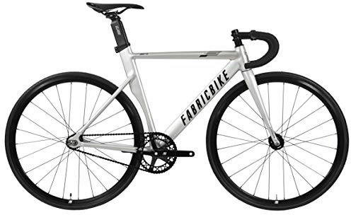 FabricBike Aero – Fixed Gear Fahrrad, Single Speed Fixie komplett Nabe, Aluminiumrahmen und Gabel aus Carbon, Räder 28, 5 Farben, 3 Größen, 7,95 kg (Größe M)