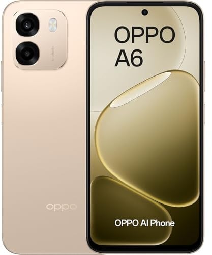 OPPO A6 Dual-SIM 256 GB ROM + 6 GB RAM (nur GSM, keine CDMA), 4G/LTE-Smartphone, entsperrt ab Werk (Aurora Gold), internationale Version