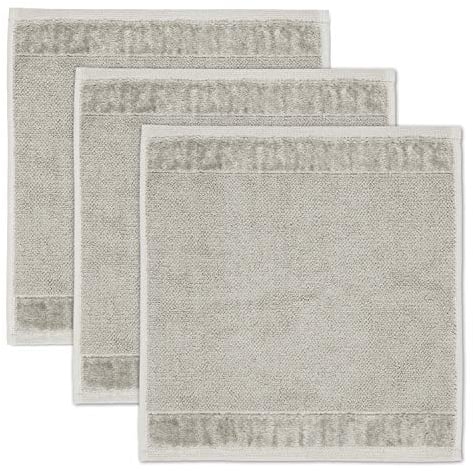 Möve Bamboo Luxe Seiftücher, Silver Grey, 30 x 30 cm, 3