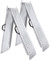 Froadp Faltbare Antirutsch Auffahrrampe Verzinkt Klappbar Laderampe Rampe 180x22,5x4,5cm Silber Auffahrschiene Verladerampen für Auto Motorrad ATV PKW Max. Belastbarkeit 400KG pro Paar