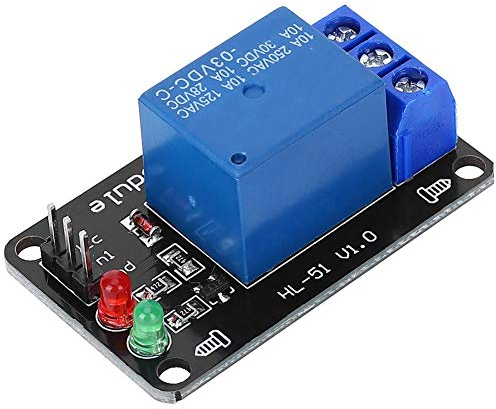 Fafeicy 3.3V 1 Relaismodul mit LED-Licht, Gerät Elektronisches Steuerungszubehör ohne Optokoppler-Tafel, Ausgang normalerweise offen oder geschlossen, 30 V/10 A Maximale Gleichspannung