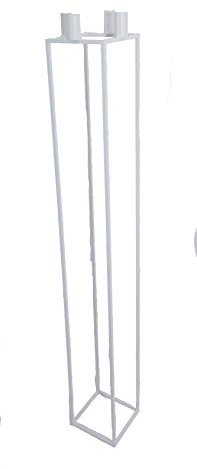 tradeNX NX® Design Kerzenständer Kubus Cube weiß (115 cm)