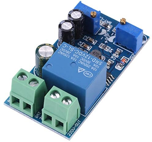 Oumefar 12-48V Langlebiges automatisches Ladegerät Abschaltbatterie Netzteil Laderegler-Modulplatine für Blei-Säure-Lithium-Polymer-Batterien(12V)