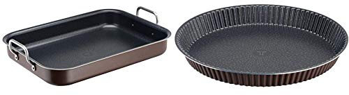 Tefal Success Plat à Four Professionnel Anses Aluminium J1605902 & Perfectbake Moule A Tarte 30cm Aluminium 100% Recyclé J5548402