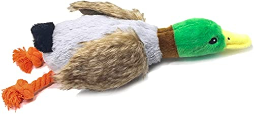 Hotype Quietschende Spielzeug für Hunde, Interaktives Plüschspielzeug für Hunde, Entenform Plüsch Kauspielzeug für Welpen, Langlebiges Spielzeug für Welpen Kleine Mittlere Hunde