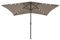 vidaXL Sombrilla de Jardín con LED y Palo de Acero, Parasol Protector, Refugio Solar, Paraguas para Playa Patio Exterior, Taupe 2x3 m