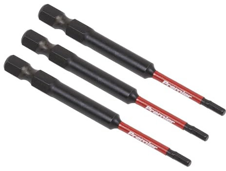 Sealey 3pc 75mm Hex 2.5mm Impact Power Tool Bit Set - AK8260