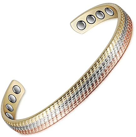 16,5 cm (6,5 Zoll) Gold Silber Roségold Kupfer Armbänder handgeschnitzt Kupfer Mode Kupfer Armbänder