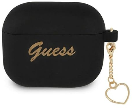 Guess GUA3LSCHSK Hülle für AirPods 3 schwarz Silicone Charm Collection, FEA3SILRE, rot