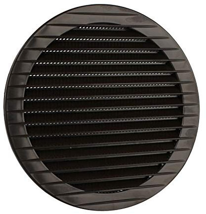 MKK Lüftungsgitter rund Insektenschutz Braun Ø 160 mm