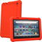 TECHGEAR hülle für Amazon Neue Fire 7 Tablette (2022, 12. Generation) [Kindersicherer hülle] Leichtes Koffer Silikon Soft Shell Anti-Rutsch-Shockproof verstärkte Ecken + Displayschutzfolie -Rot