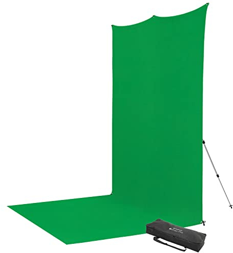 X-Drop Pro Wrinkle-Resistant Sweep Backdrop Kit 8'X13' (Chroma Key Green)