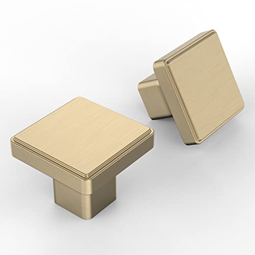 Amerdeco 10 Pièces Bouton de Meuble Doré Boutons de Porte pour Placards Bouton Porte Cuisine Boutons de Placard Bouton Porte Poignée Cuisine Poignet Meuble