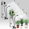 bseah Grow Light Plant Light Indoor Plants, Full Spectrum Clip Plant Growing Lamp, 10-Level Dimmable, Auto On Off Timing 3 9 12Hrs (White 2pack)