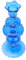 Warmhm Kerzenständer Aus Glas Dekorativer Kerzenhalter Aus Glas Kerzenhalter Aus Hydroponischem Glas Eleganter Kerzenständer Tisch-Kerzenständer Blaue Heimdekoration Hochzeitsdeko