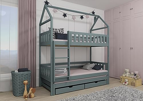 Etagenbett Dreibetthaus IGA (Aschel, 80x160)