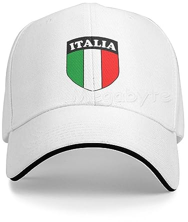 Baseballkappe Hiphop Sonnenhut Italien italienische Flagge Sandwich-Kappe Unisex verstellbare Baseballkappe klassisch waschbar Cowboy-Hüte Sonnenhut Outdoor-Visierhüte Snapback-Geburtstagsgeschenke