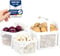 uandu Kartoffel Aufbewahrungsbox Küche 3er Set, Knoblauch Aufbewahrung, Kartoffelbox, Kartoffelkiste, Zwiebelbox, Regal Korb, Aufbewahrungskorb für Bad, Vorratskorb, Korb für Spielzeug