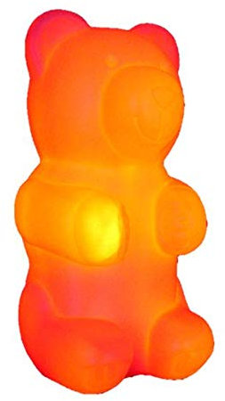 Lichtidee LED Leuchte Nikki Bär 12 Volt orange Dekoleuchte Tischlampe Deko Bärenlampe