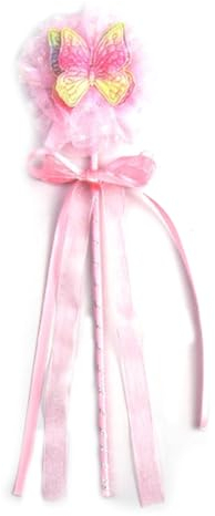 EBHO 1 Pièces Baguette Magique Fille, Baguette Magique Lumineuse, Baguette Magique Enfant, pour Fête Cosplay Jouet Jeu de Rôle