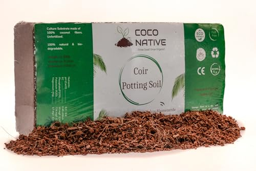 Coco Native Kokoserde | 20L - 650g x 2 Stk | Torffrei | Näturlich & Nachhaltig aus 100% Kokosfasern | Blumenerde für Zimmerpflanzen, Hochbeete & Gemüse