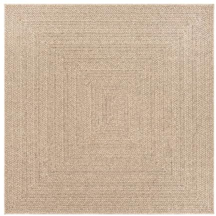 vidaXL Teppich, Teppich für Wohnzimmer Garten Balkon Terrasse, Bodenmatte Läufer Rechteckig, Balkonteppich Terrassenteppich, 240x240cm Jute-Optik Indoor Outdoor