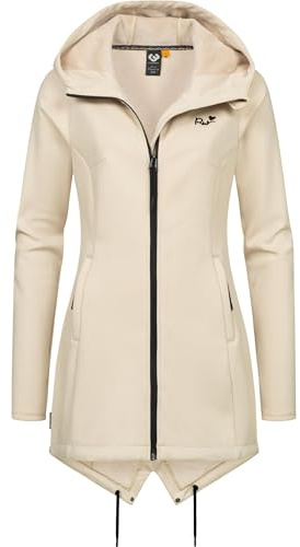 Ragwear Damen Kurzmantel Softshellmantel mit super kuscheligem, warmem Fleece-Innenfutter Wingi YOUMODO XS-3XL