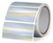 FINDAT Silber Laser Thermo-Etiketten 50 x 25 mm Vinyl Rolle Selbstklebend Holographische Thermo-Aufkleber Wasserdichtes Rechteck Drucker Etiketten für Büro DIY Design Barcode Versand 200 Stück