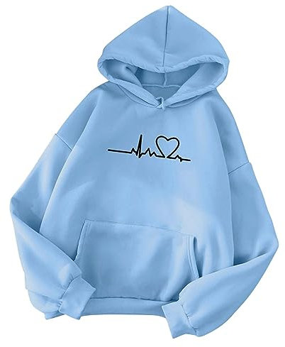Cocila Damenmode Black of Friday Oversize Hoodie Damen Vintage Hoody Damen Mit Kapuze Lang Sweatshirt Damen Grün Damen Pullover Mit Motiv Fahrradjacke Damen Große Größen Damenmode Sale Marken Elegant