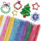 400 Stück Pfeifenputzer Bunt zum Basteln 10 Farben Glitzer Pfeifenreiniger Chenilledraht 30CM Macaron Farbe Pfeifenreiniger Bunt zum Basteln mit 100 Kulleraugen Pfeifenputzer für DIY Kinder Dekorieren