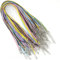 50 Stück Lederband, 2 mm gewachste Halskettenschnur mit Karabinerverschluss und Verlängerungskette, Seil für DIY-Armbänder, Halsketten und Schmuckherstellung (10 Farbe)