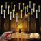 ALEIFLE 20 Pack Floating Candles with Wand, Battery Operated LED Taper Candles, Flickering Warm Light for Home, Wedding, Party, Christmas, Halloween Decorations