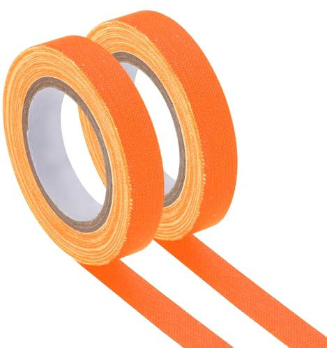 PATIKIL Leuchtendes Gafferband im Dunkeln 0,4 Zoll x 32,8 Fuß Orange | farbiges Baumwoll Leuchtband Marker fluoreszierendes Leuchtband Aufkleber, für Partydekorationen