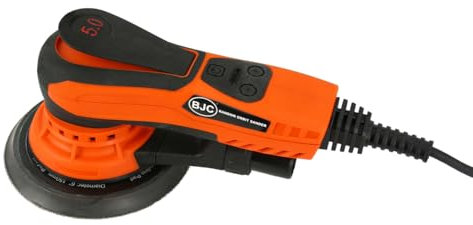 Levigatrice Rotorbirale | 350W | Motore Brushless | Diametro Disco 150 mm | Regolazione Velocità 4.000-10.000 Giri/min | con Sistema di Aspirazione