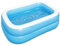 Piscina hinchable familiar para niños y adultos,Piscina Hinchable Rectangular 262*175*51cm,Piscina Desmontable Hinchable Material de PVC engrosado,Piscina de Verano para Jardín Exterior Interior