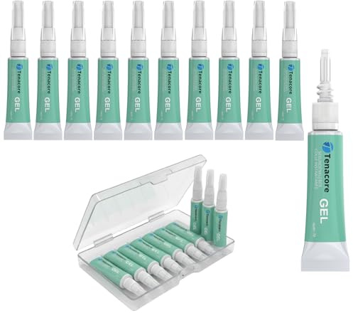 Tenacore 10 x 3g Sekundenkleber Gel, Superkleber Extra Starke für alles, Wasserresistentes Transparent Kleber für Glas, Kunststoff, Holz, Porzellan, Gummi, Leder uvm.