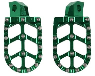 Cale Pied Moto Repose-pieds Moto Pour Kawasaki KX125 KX250 1988-1996 KX 125 250 500 KX500 1988-2004(Vert)