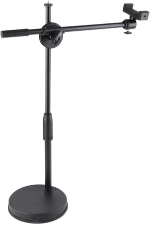 Agatige Desktop-Telefonhalterung, Flexible Anpassung, Multi-Winkel-Kugelkopf, DSLR-Stativ, Tischplatte, C-Klemme, Kameraarm für POV-Filmaufnahmen, leichte Webcam