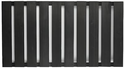 Zaunelemente Gartenzaun Zaunlatten Lattenzaun Vorgartenzaun aus Holz 2er-Set L187 cm x H50 cm (anthrazit)