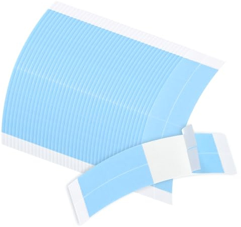 60 Stück Perücken Kleber, Blau Doppelseitiges Wig Glue Tape Wasserfest Unsichtbar Klebeband Für Spitzenperücke Alltagskleidung Besondere Anlässe und Auftritte