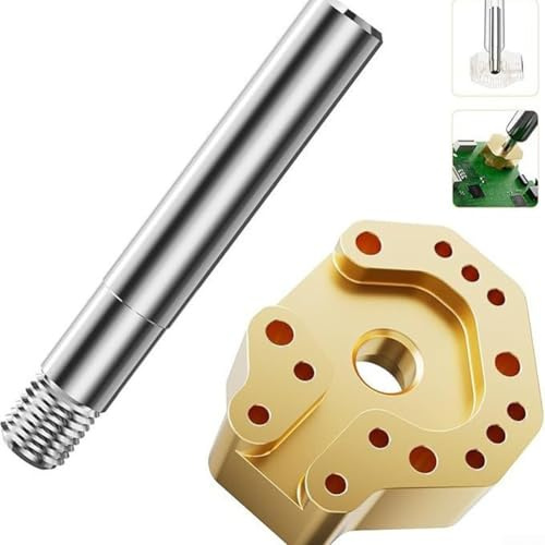 Joystick Drift Reparaturwerkzeug, Controller Lötspitze Set mit Entlötadapter für PS5 Switch, verkupferte Heizspitze Präzisions-Thumbstick Ersatz-Kit Gaming Pad Reparaturteile