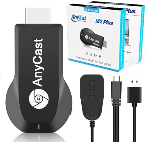 Wireless Display Adapter, 4K 1080P HDMI Transmitter and Receiver Dongle, HDMI Screen Mirroring Adapter Streaming Client for iPhone/iPad/Android to TV Projector Support Miracast Airplay DLNA
