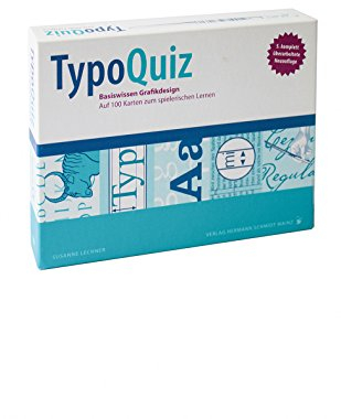Typoquiz: Basiswissen Grafikdesign auf 100 Karten zum spielerischen Lernen