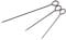 J A Milton Upholstery Heavy Duty Skewers 4 x 16 guage. Pack of 6