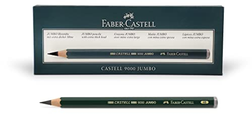 FABER-CASTELL 119304 - Bleistift Castell 9000 Jumbo, Härtegrad 4B