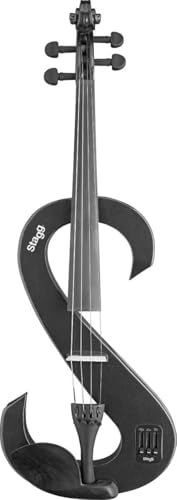 Stagg EVA 4/4-BK Silent Viola Set with Case - Black