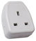 Merriway BH02609 Nylon Extension Socket 1-Gang , White